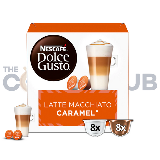 Nescafe Dolce Gusto Latte Macchiato Caramel -16 Capsules/8 Cups