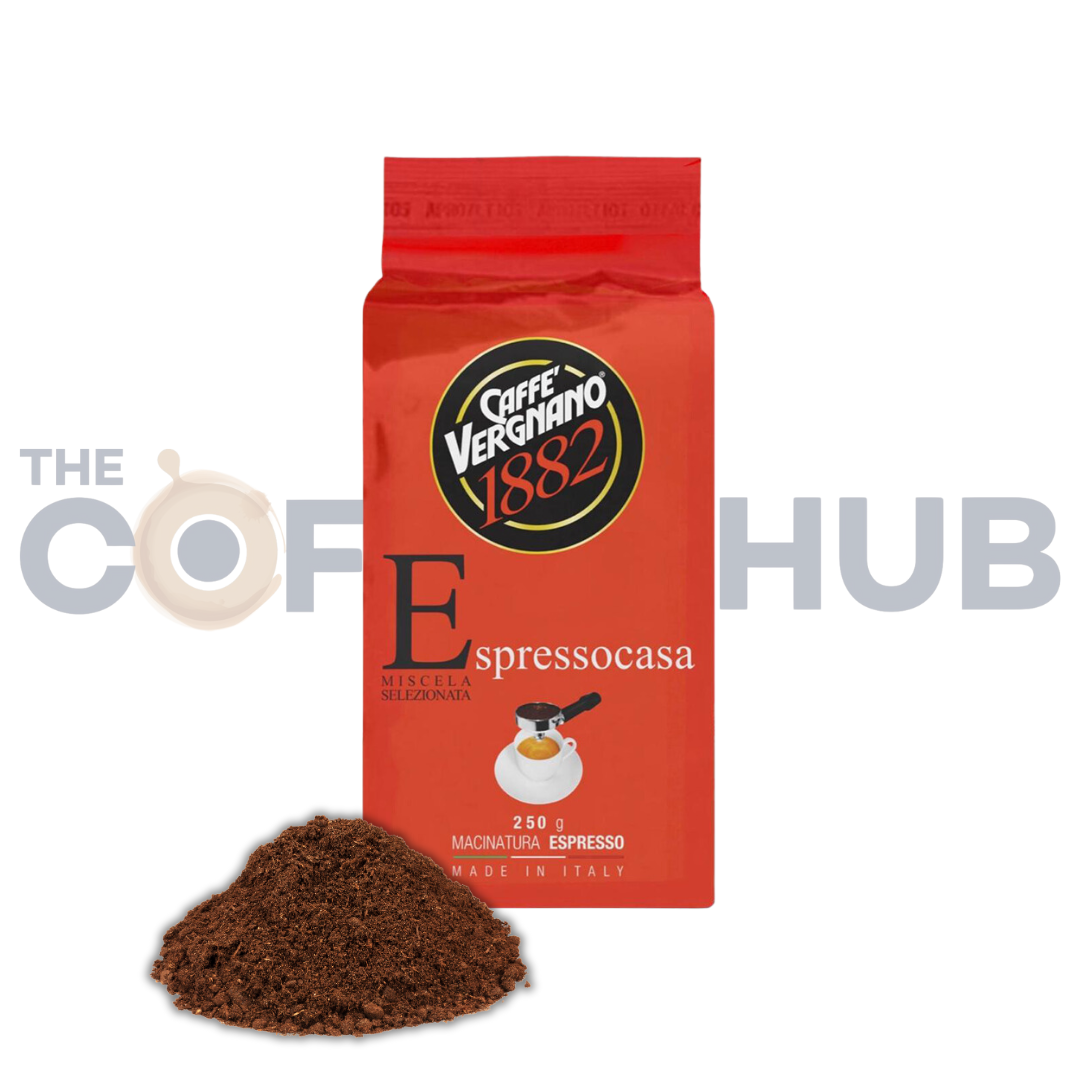 Caffè Vergnano Espresso casa ground 250 gm The Coffee Hub