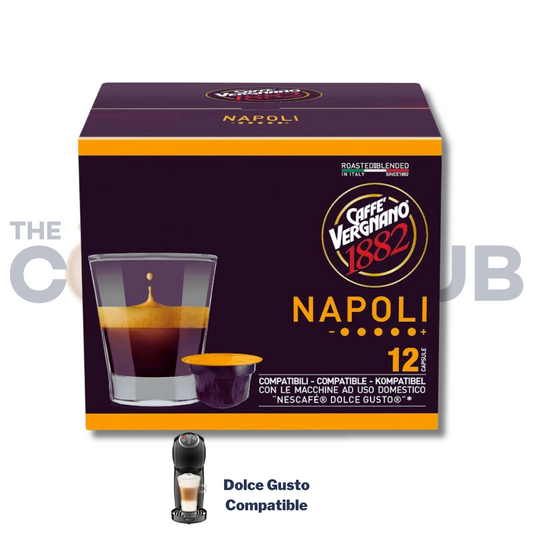 Caffè Vergnano Dolce Gusto Compatible Napoli- 12 Capsules