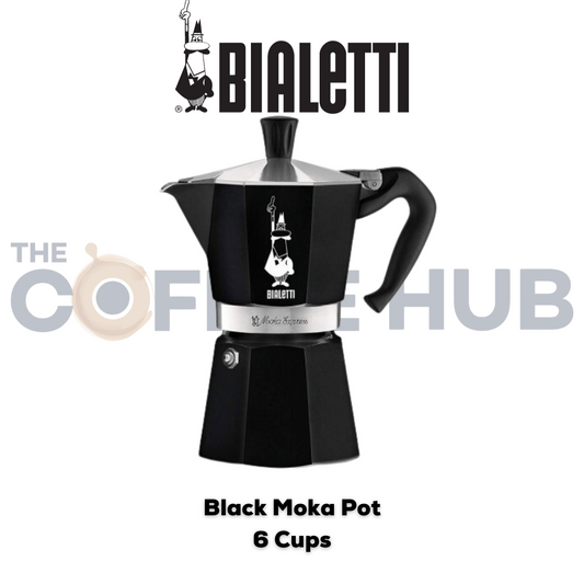 Bialetti Black Moka Pot -6 Cups