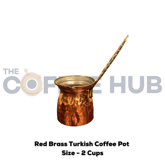 Al Ateeq Red Brass Turkish Coffee Pot Size -2 Cups