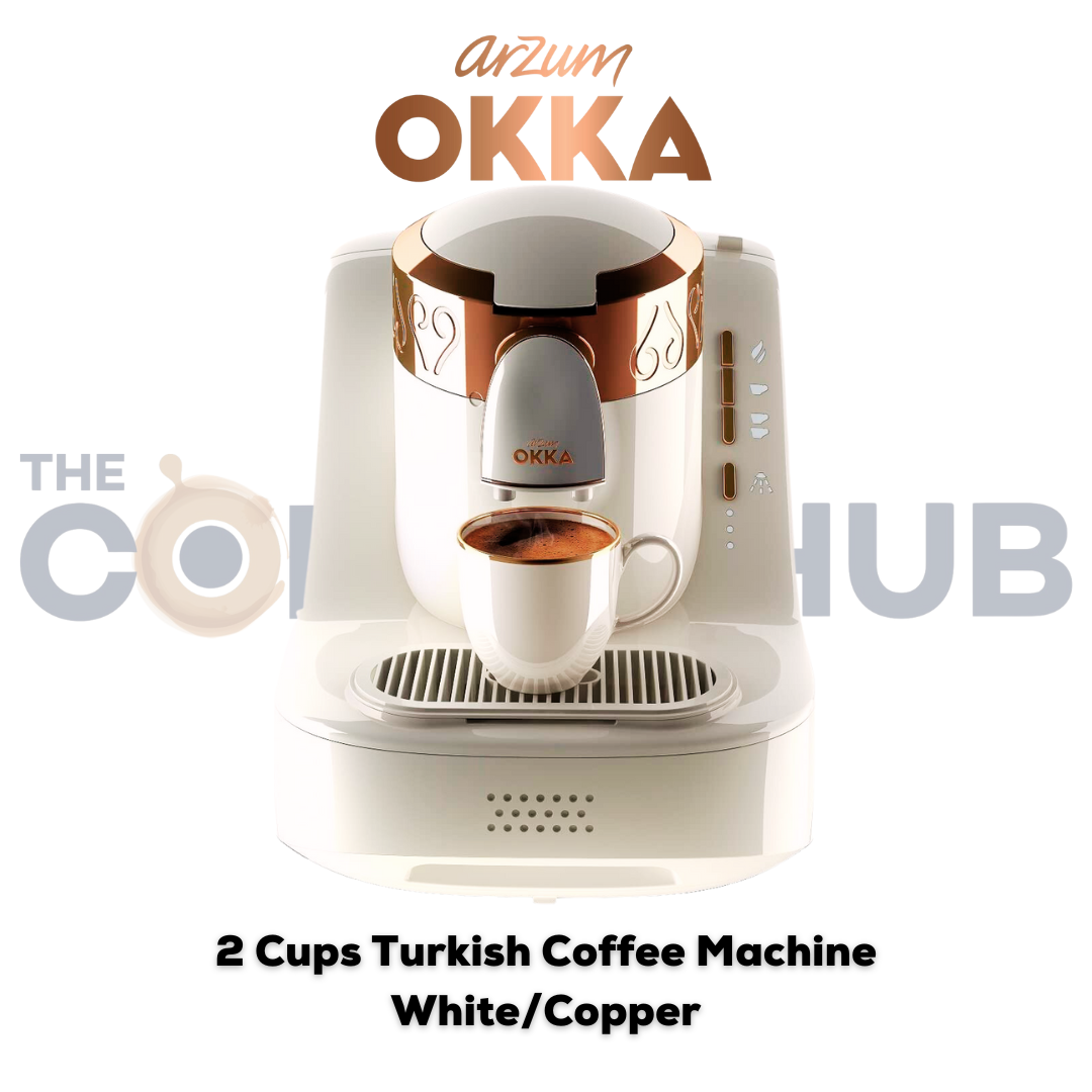 Arzum OKKA - 2 Cups Turkish Coffee Machine - White/Copper – OK001