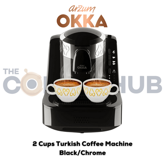 Arzum OKKA - 2 Cups Turkish Coffee Machine - Black/Chrome – OK002