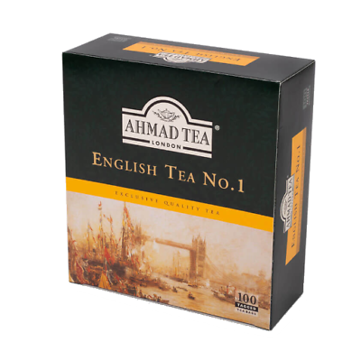Ahmad Tea  English Tea No.1 - 100 TeaBags + 2 Free TEABAGS