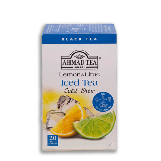 Ahmad Tea Lemon & Lime Cold Brew Iced Black Tea - 20 Foil