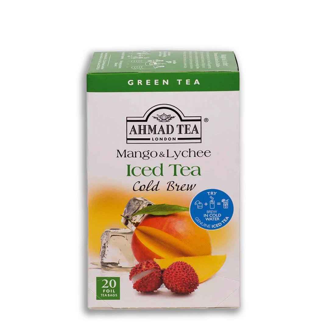 Ahmad Tea Mango & Lychee Cold Brew Iced Green Tea - 20 Foil