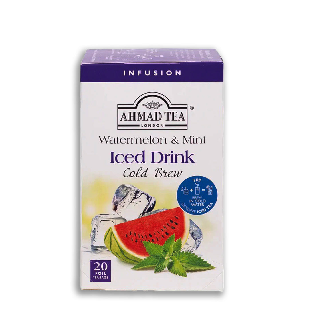 Ahmad Tea Watermelon & Mint  Cold Brew Infusion Iced Drink - 20 Foil