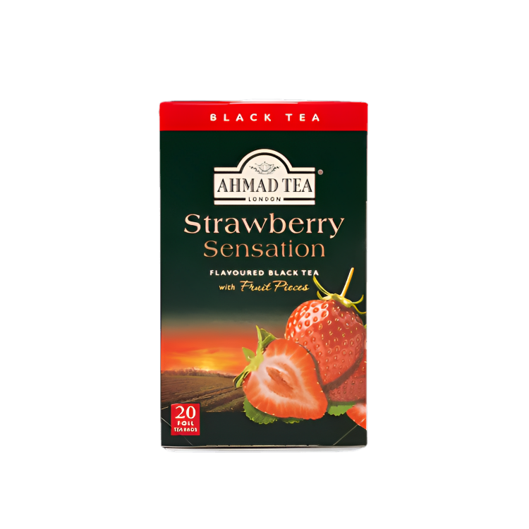 Ahmad Tea  Strawberry Sensation Black Tea -20 Foil