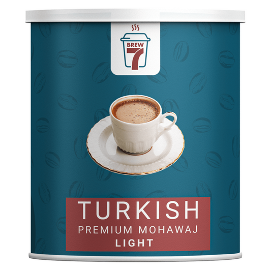 Brew7 Turkish Coffee Premium Mohawaj Light - 200 gm