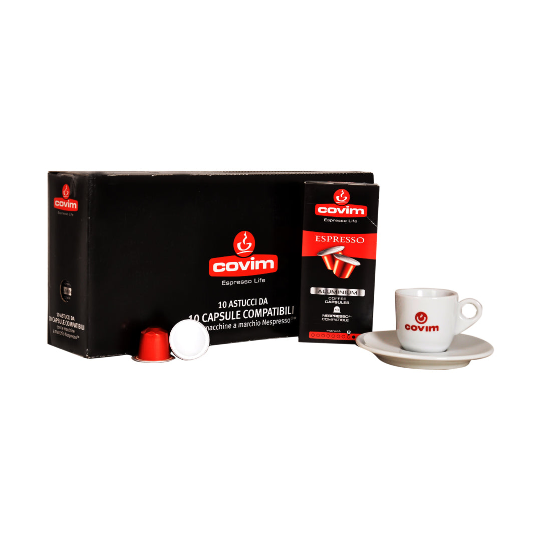 COVIM Nespresso Compatible ESPRESSO - 10 Capsules