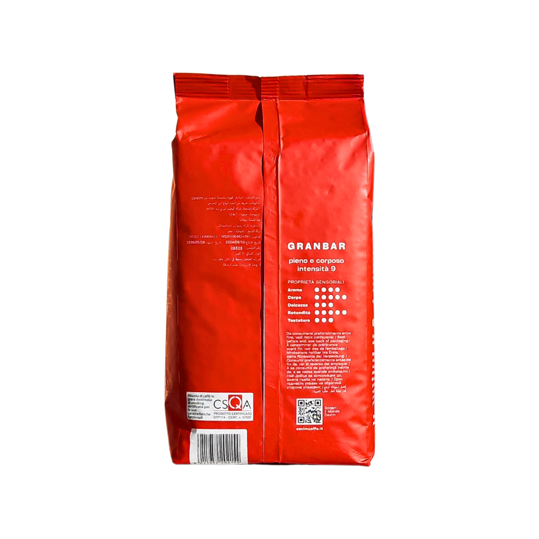 COVIM Roasted Coffee Beans GRANBAR - 1Kg