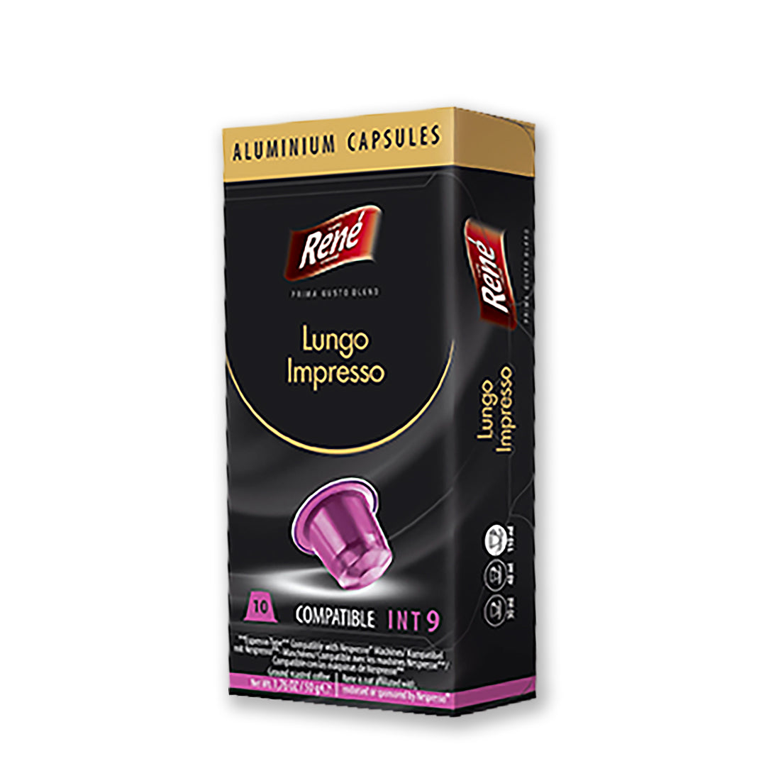 Café Rene Nespresso Compatible Lungo Impresso -10 Capsules – The Coffee Hub