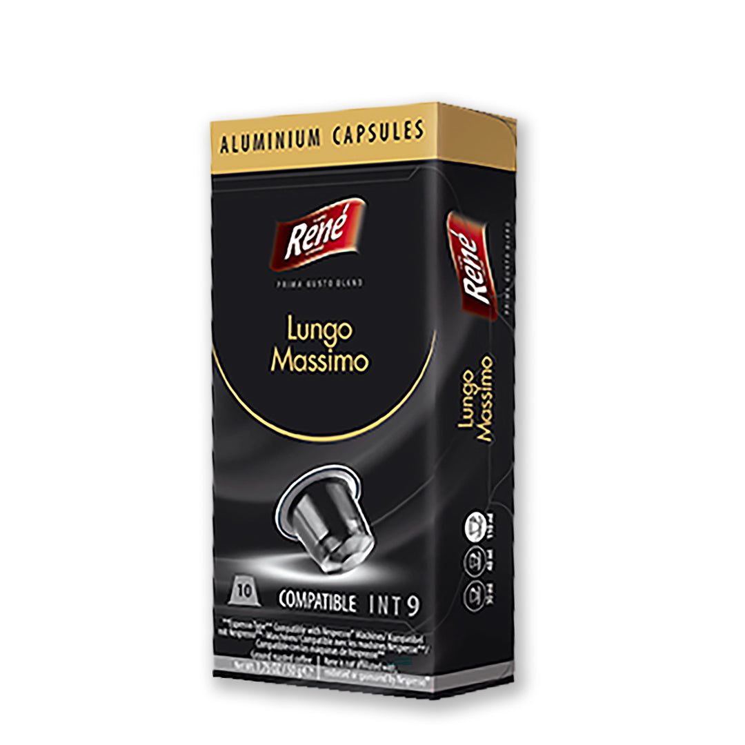 Café Rene Nespresso Compatible Lungo Massimo -10 Capsules