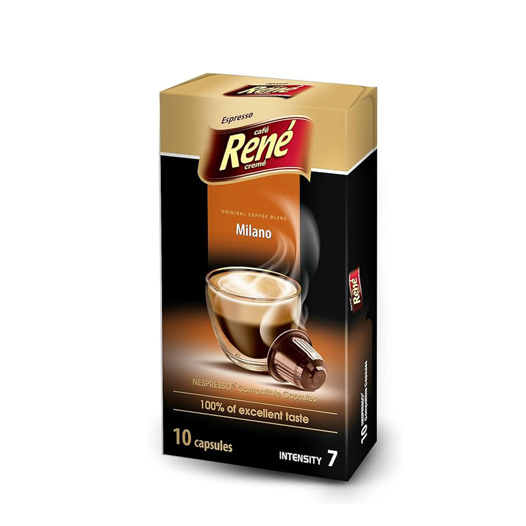 Café Rene Nespresso Compatible Milano -10 Capsules