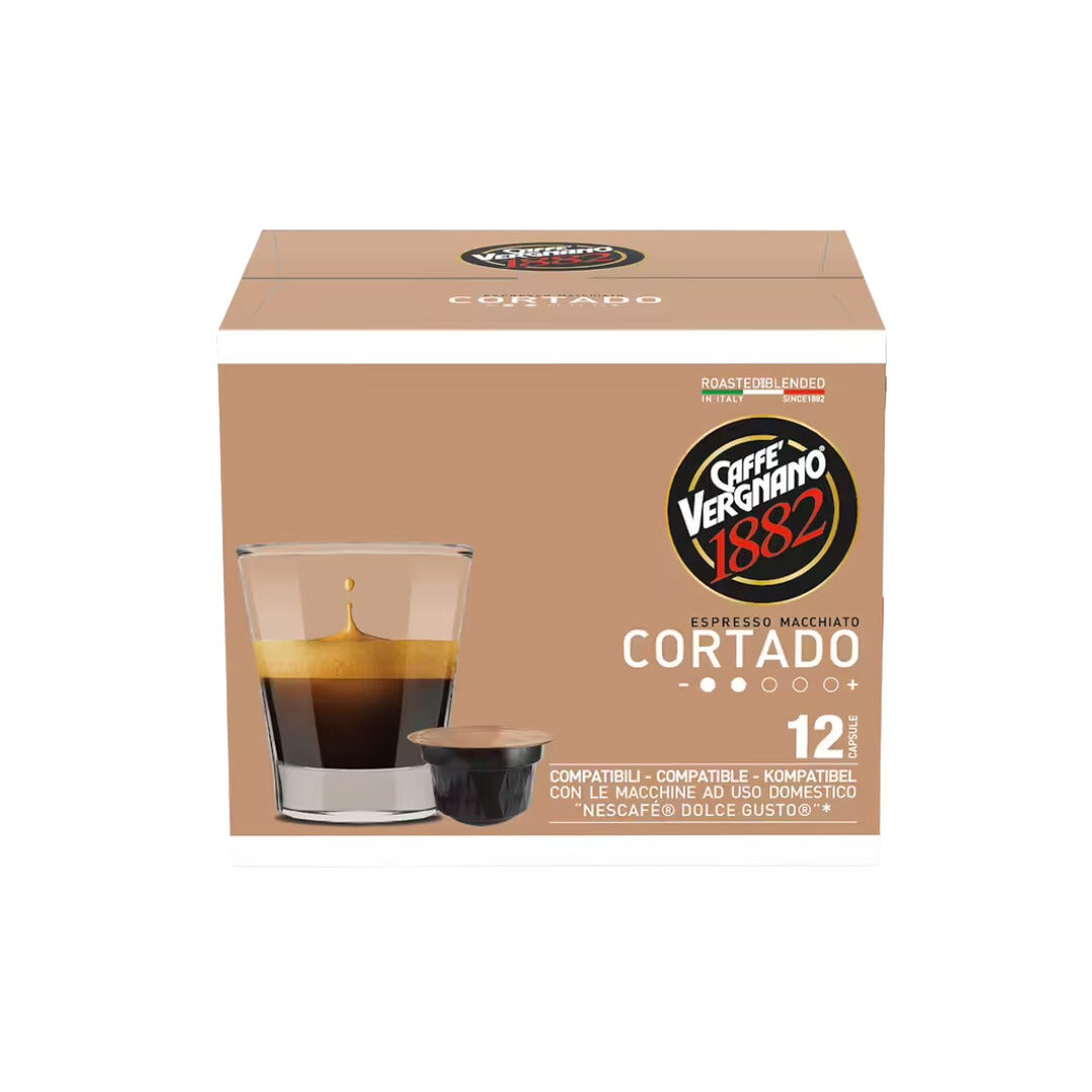 Caffè Vergnano Dolce Gusto Compatible Cortado- 12 Capsules