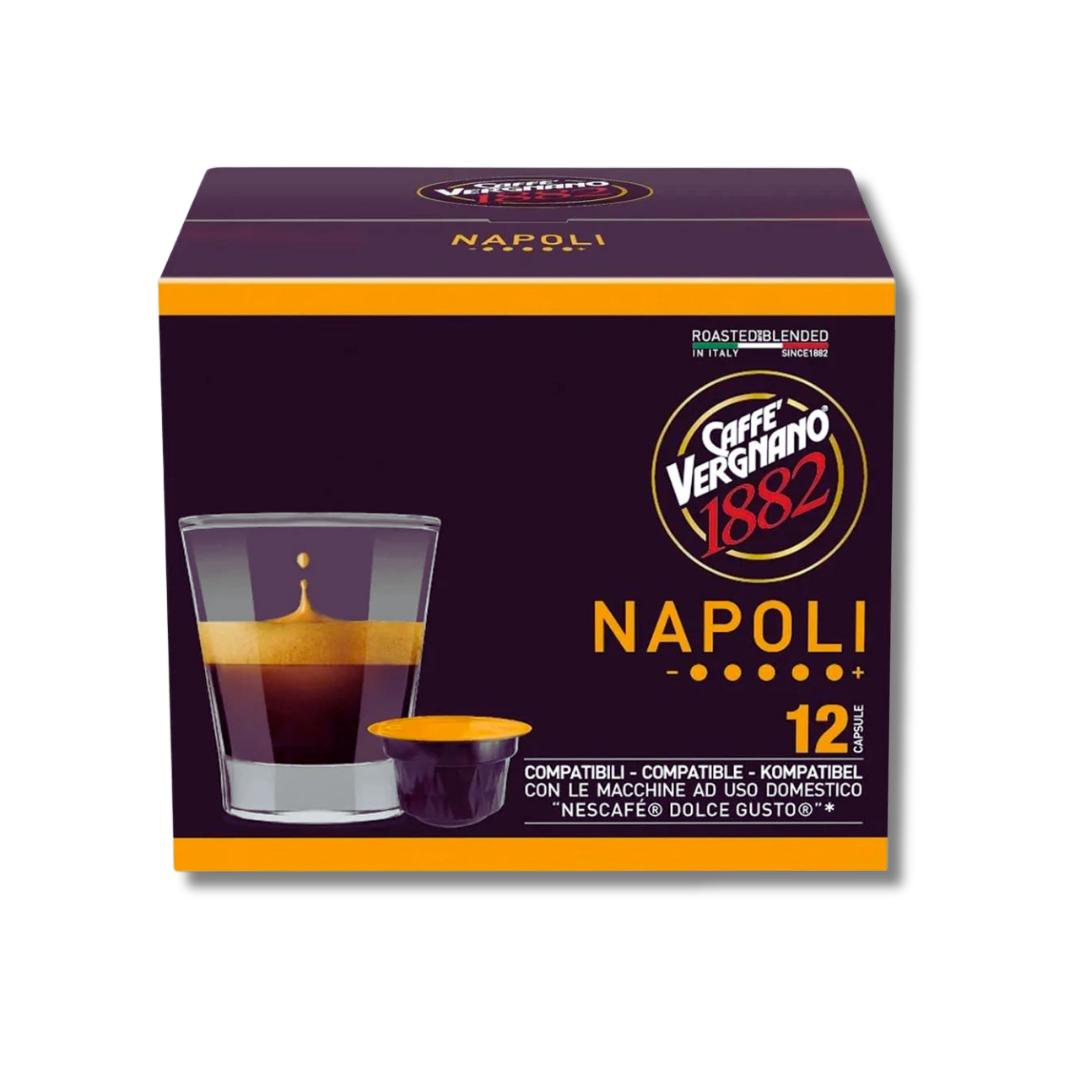 Caffè Vergnano Dolce Gusto Compatible Napoli- 12 Capsules