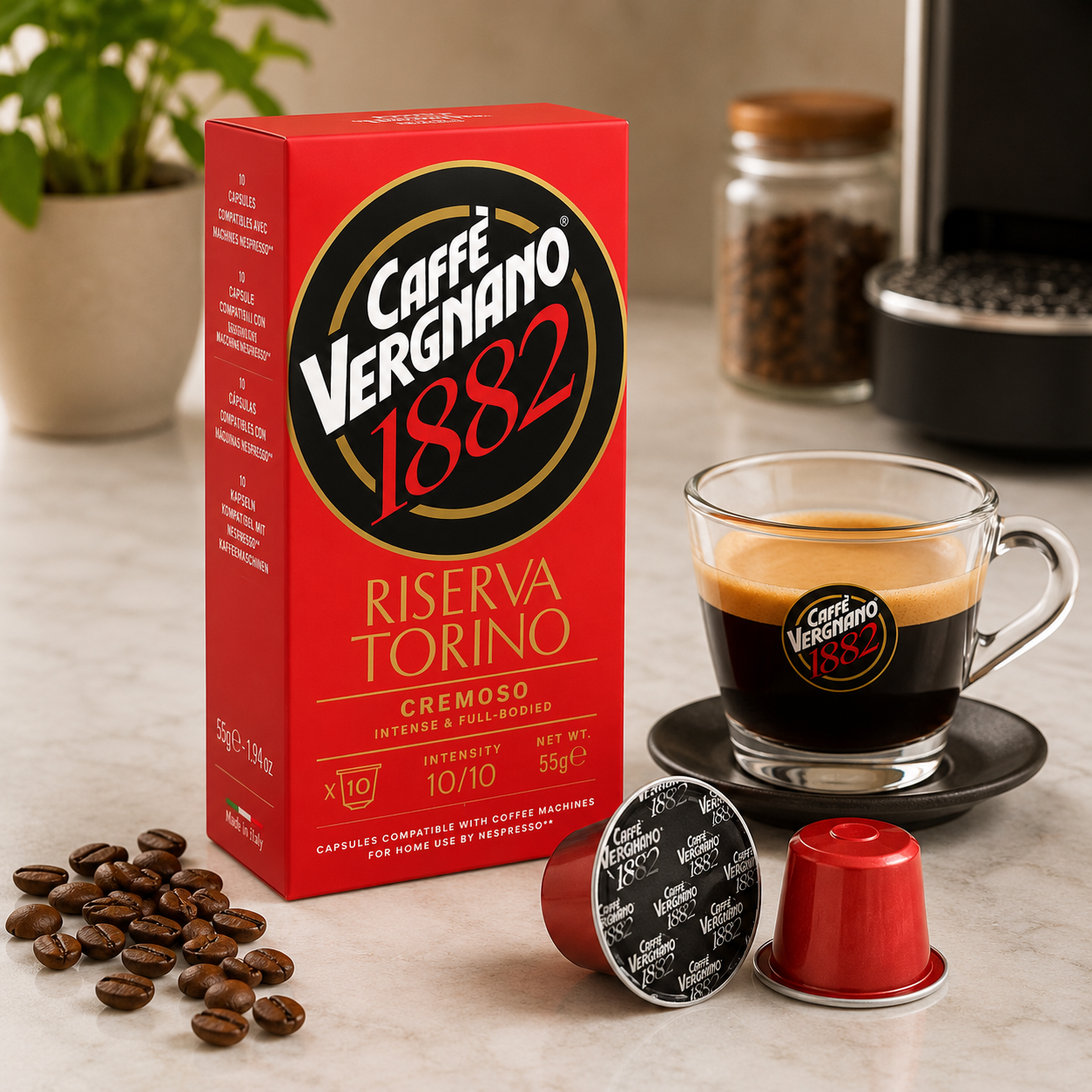 Caffè Vergnano Riserva Torino Cremoso Coffee - 10 Capsules