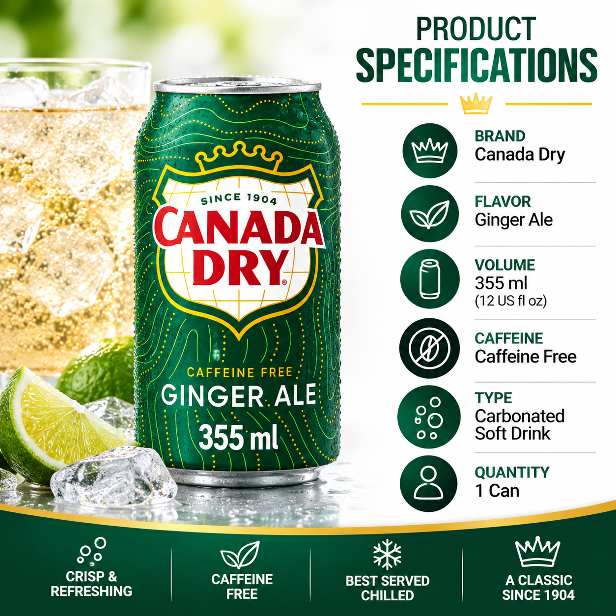 Canada Dry Ginger Ale – 355 ml