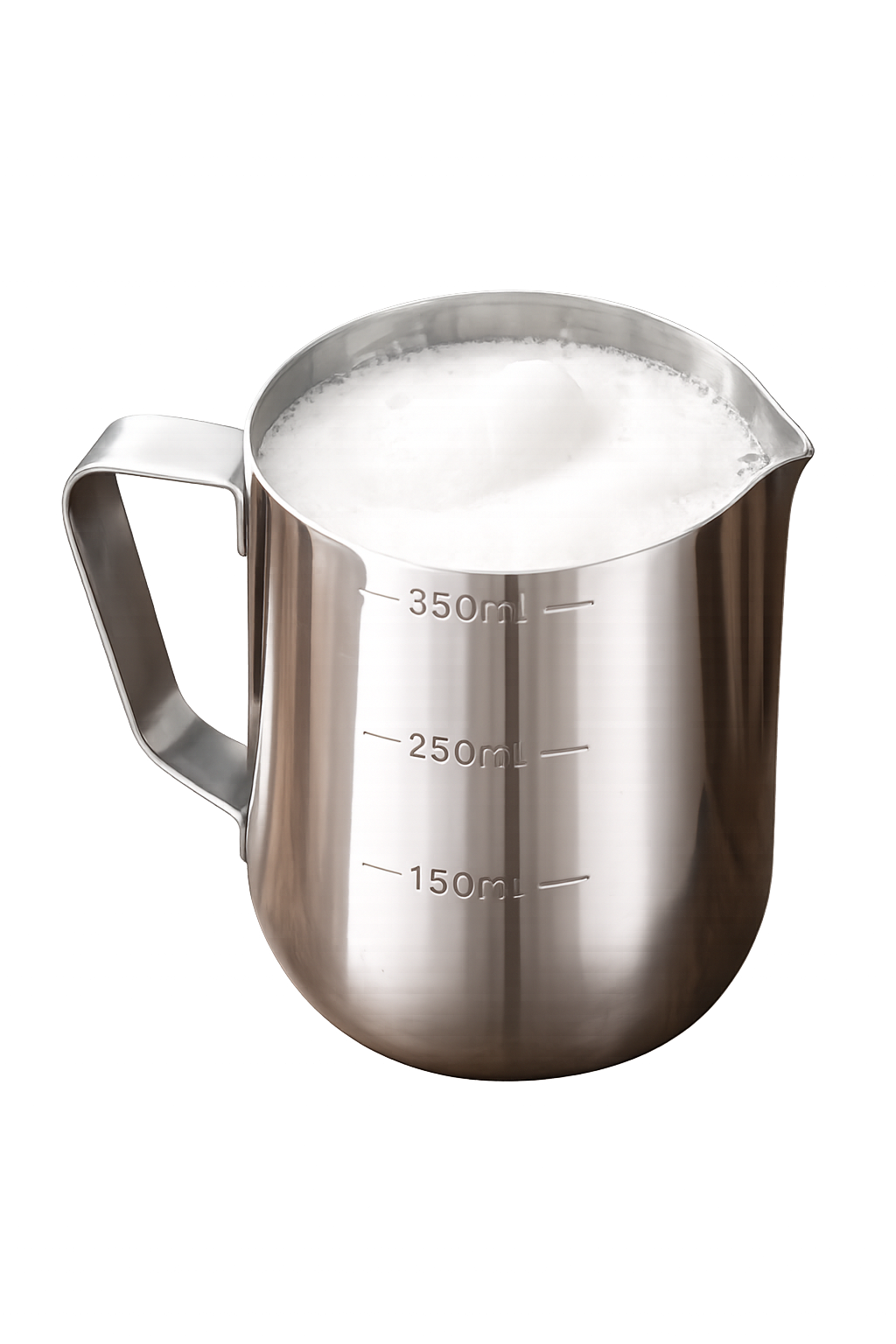 TMH Stainless Steel Graded Milk Pitcher -350 ml - Default Title - Image 1 | Handmade in Egypt