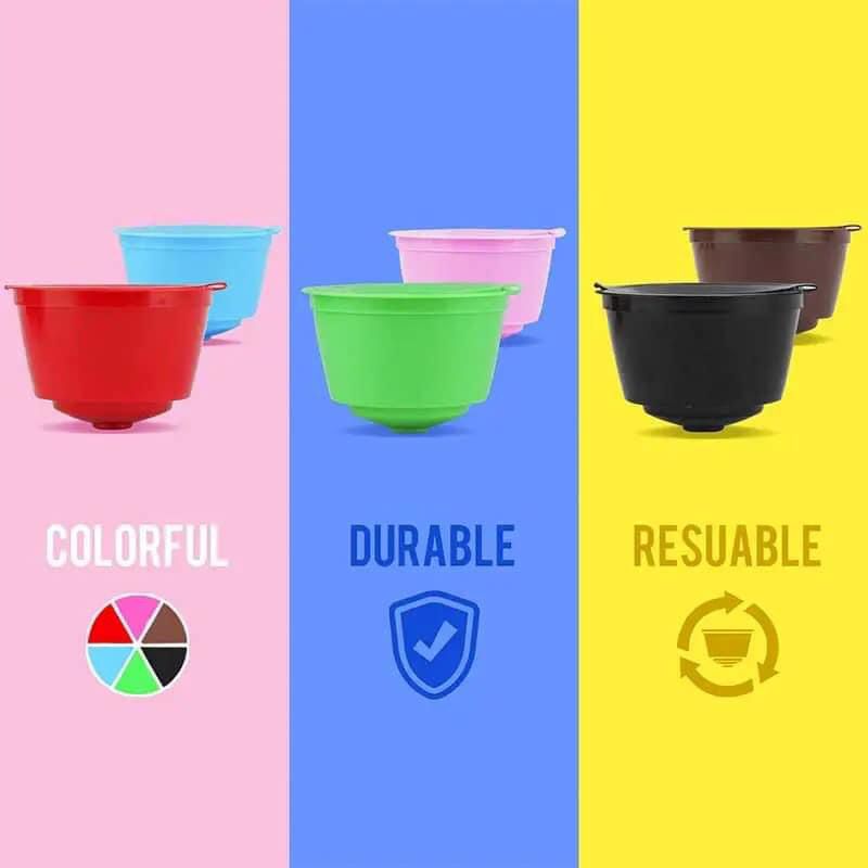 Cafilas Reusable Coffee Capsules for Dolce Gusto Machines - 3 Pieces