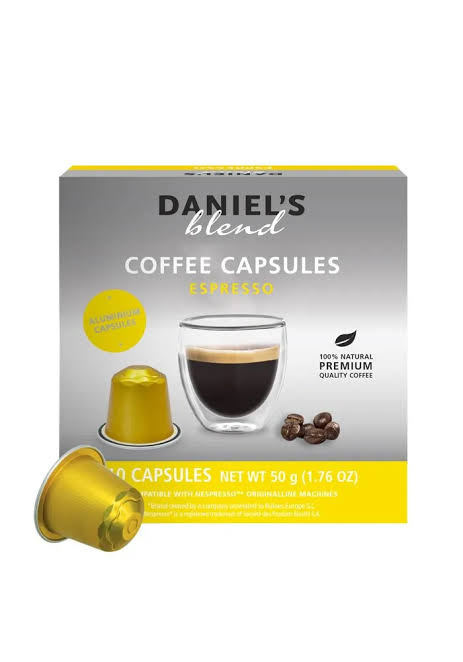 Daniel`s Blend Nespresso Compatible Espresso- 10 capsules