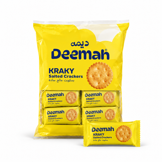 Deemah Kraky Salted crackers - 39g -Pack of 12