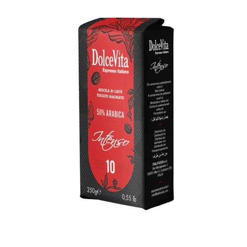 Dolce vita Espresso Italiano - Intenso - 50% Arabica -250 gm