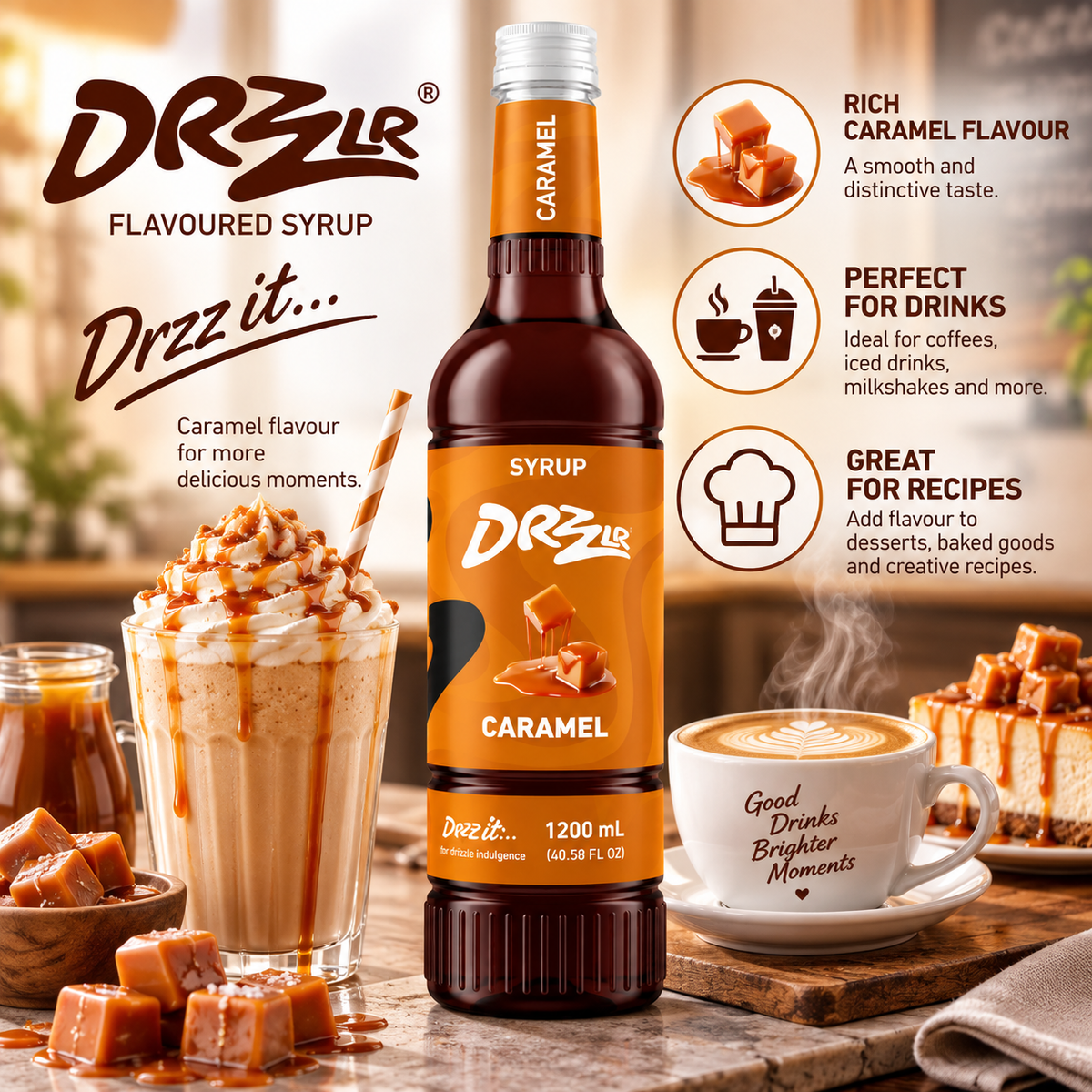 Drzzlr Caramel syrup - 1200 ml