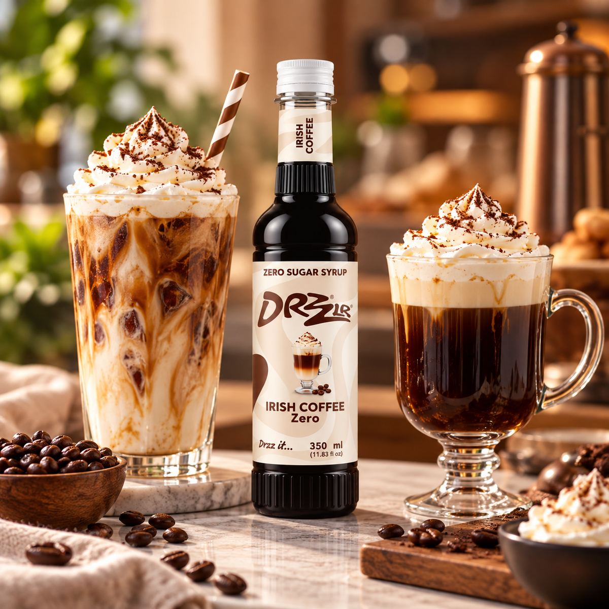 Drzzlr Irish Coffee Zero Sugar syrup - 350 ml