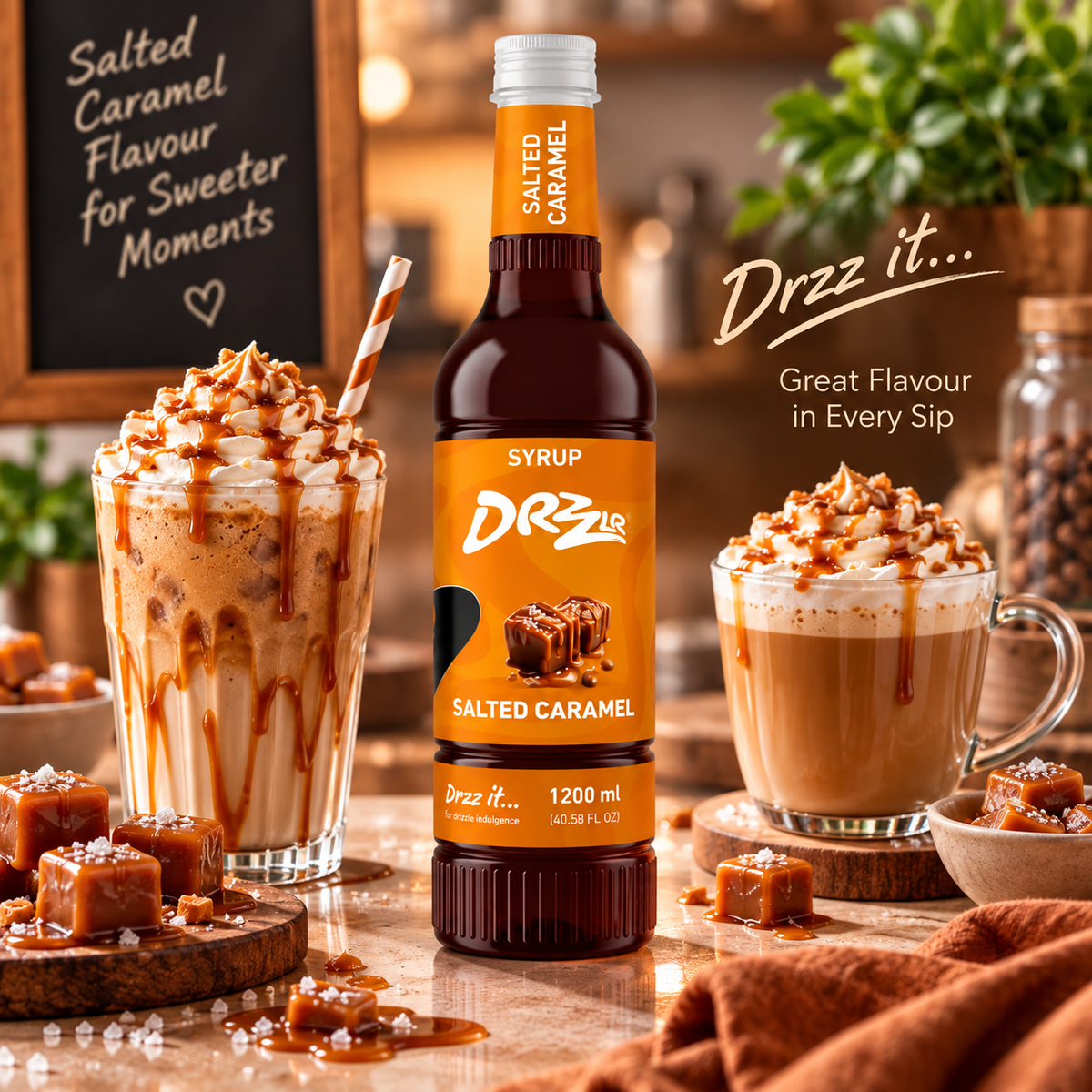 Drzzlr Salted Caramel syrup - 1200 ml