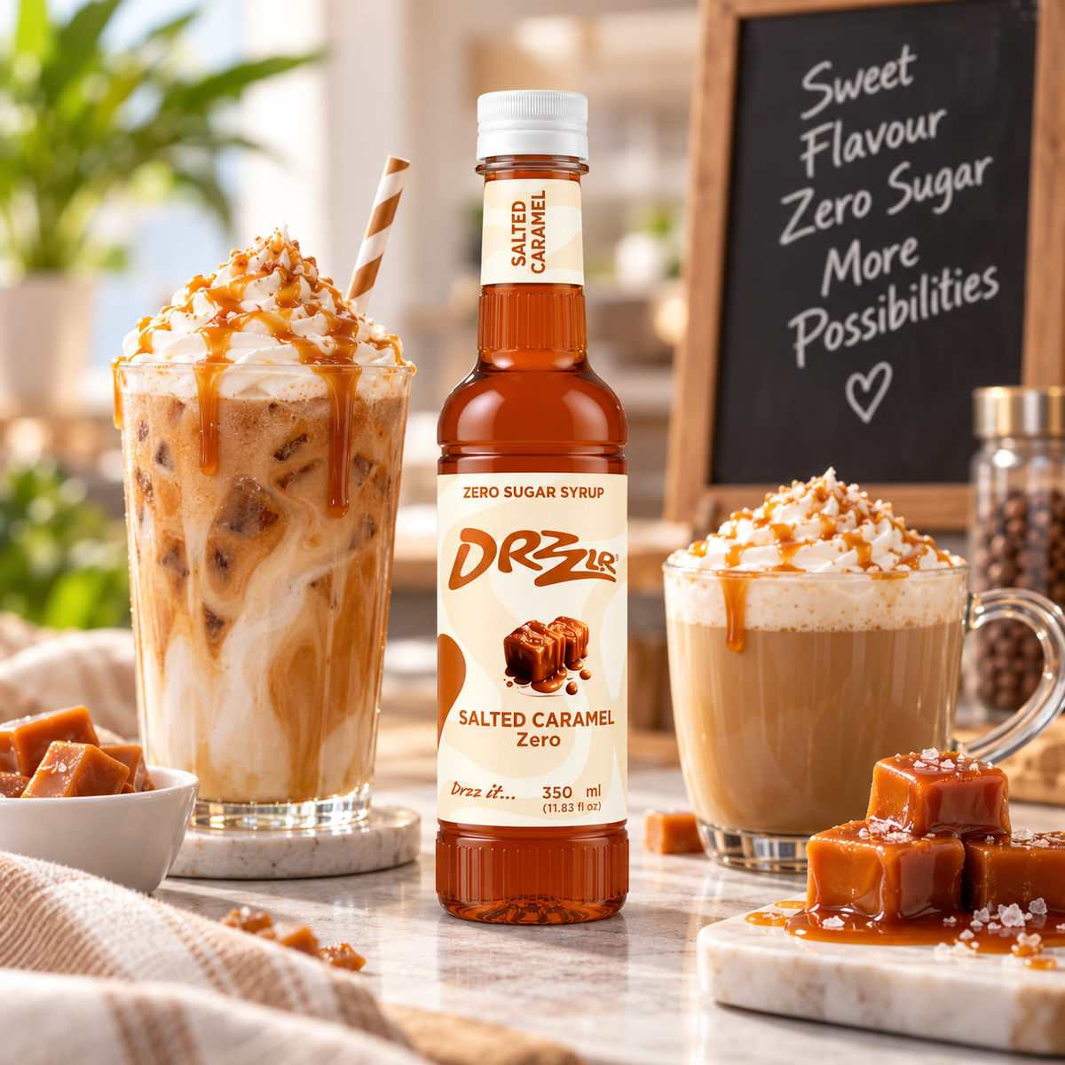 Drzzlr Salted Caramel Zero Sugar syrup - 350 ml