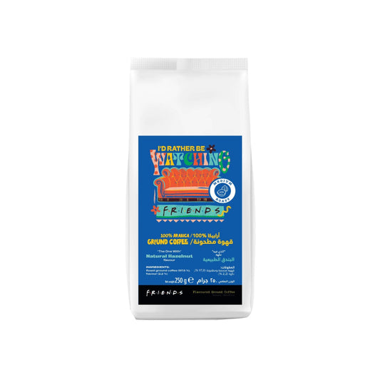 Friends Espresso Ground Coffee - Natural Hazelnut Flavor - 250g