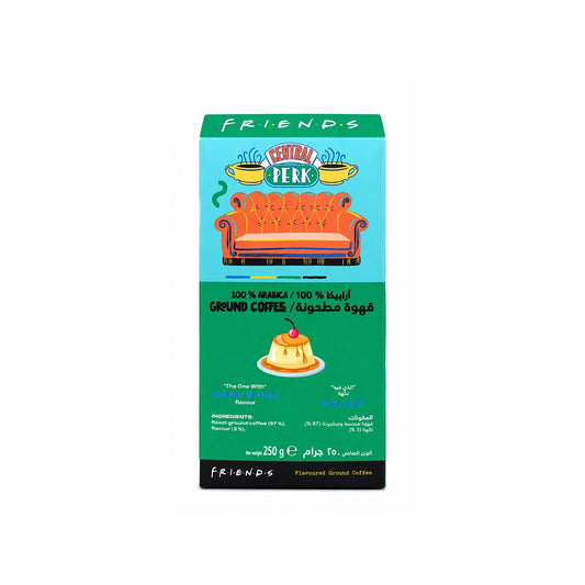 Friends Espresso Ground Coffee - Natural Crème Brule Flavor - 250g