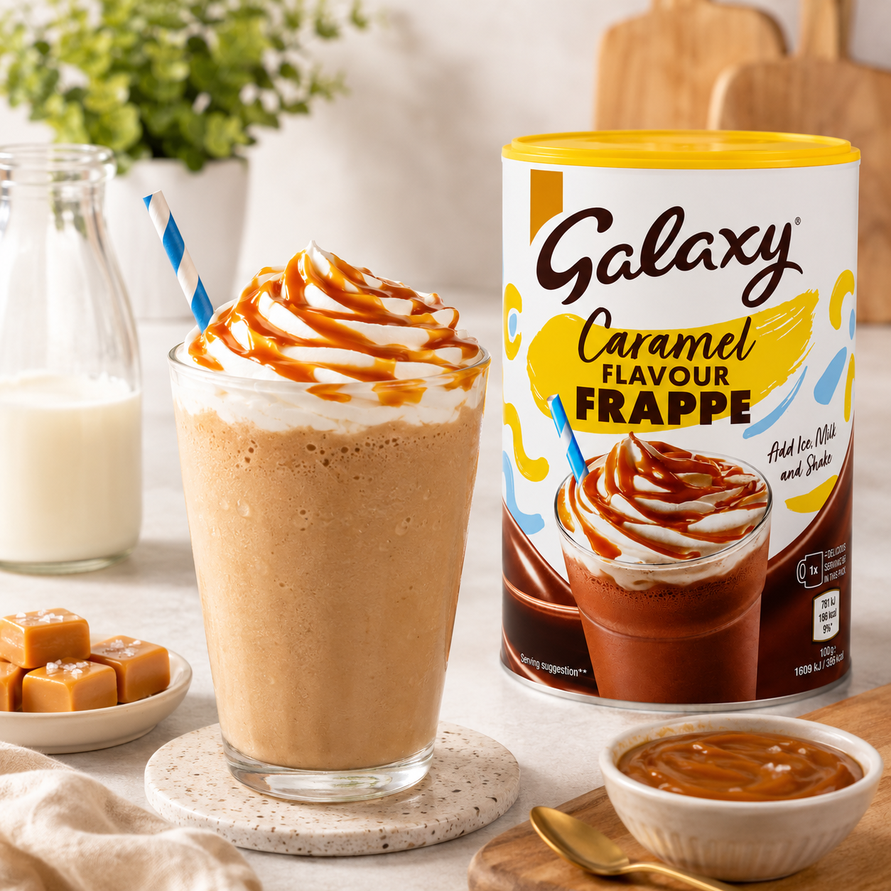 Galaxy Caramel Flavour Frappe - 280 gm