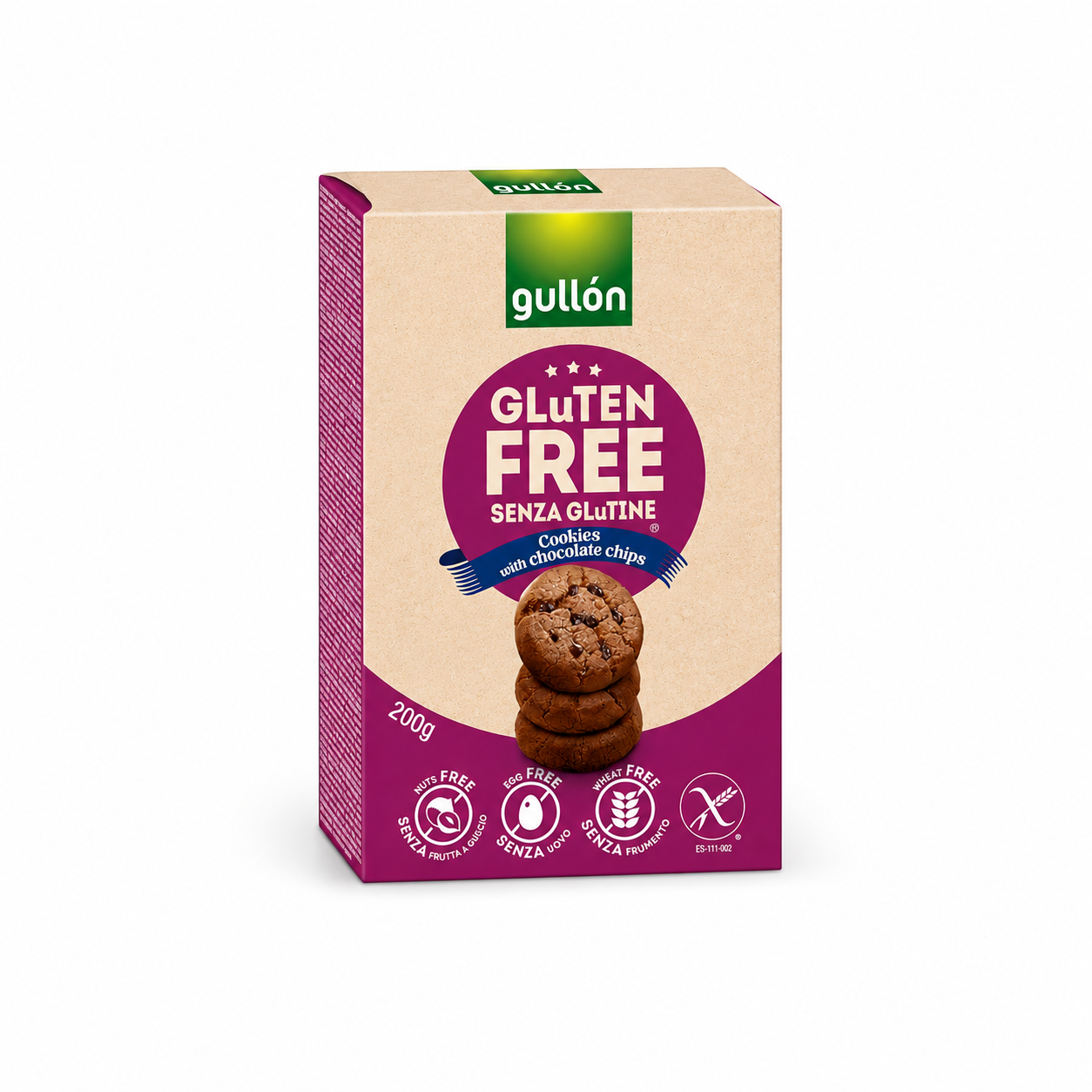 Gullón Gluten-Free Chocolate Chip Cookies – 200 gm