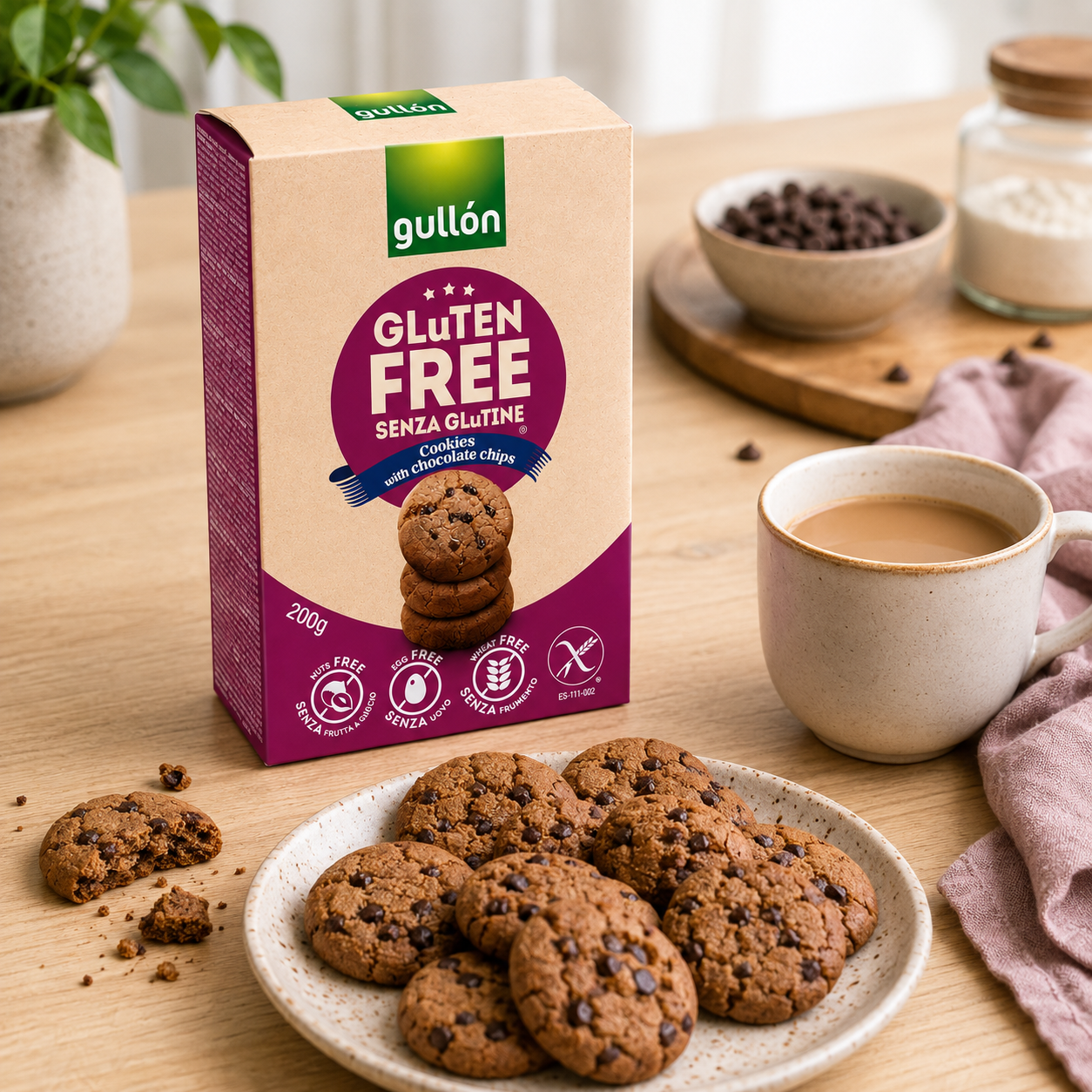 Gullón Gluten-Free Chocolate Chip Cookies – 200 gm