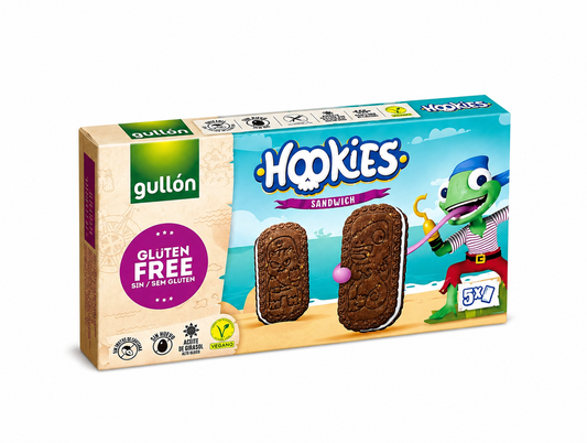 Gullón Gluten Free Creamy Vanilla Filling Sandwich Biscuits – 5 Packs – 225g