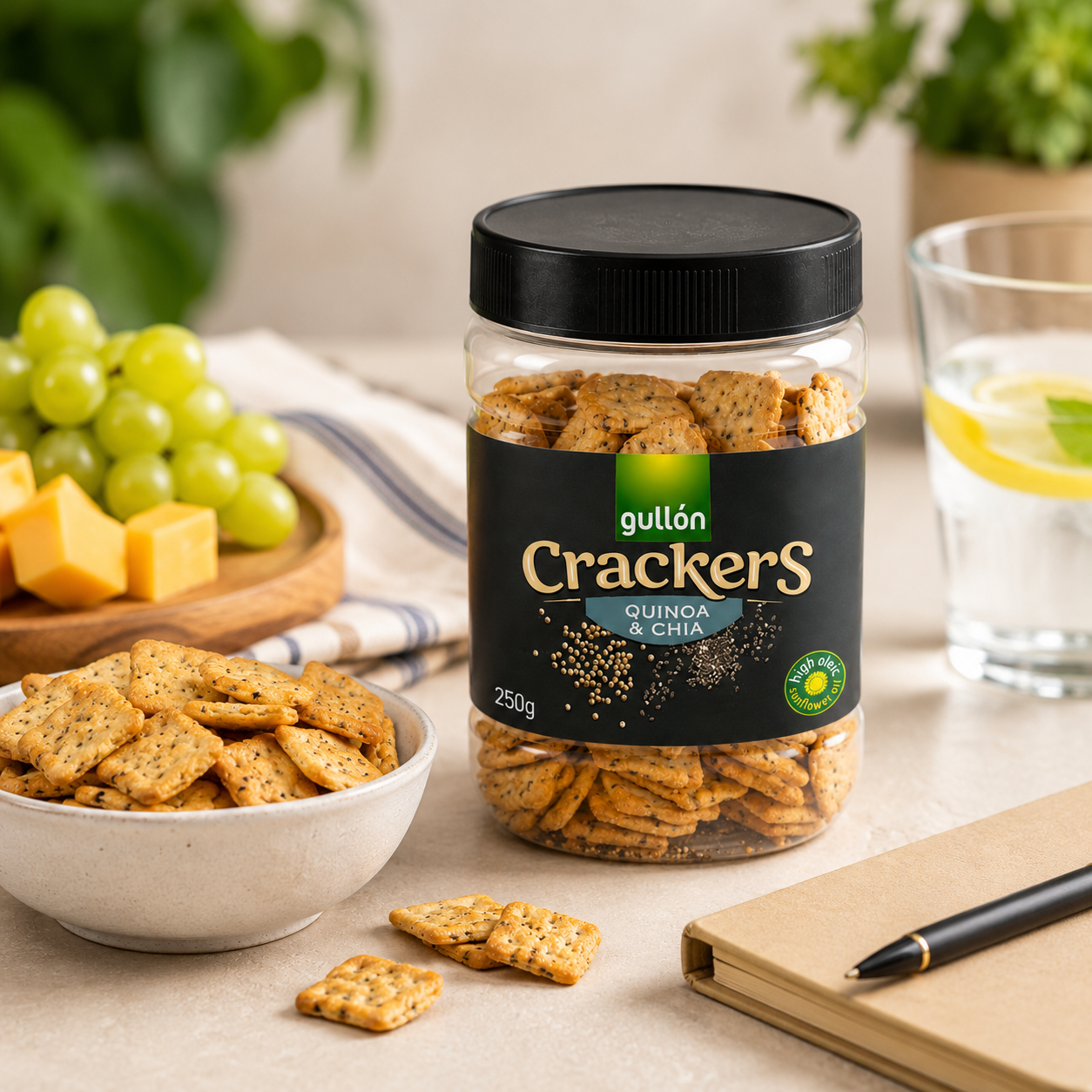 Gullon Mini Bites Quinua & Chia - 250 gm