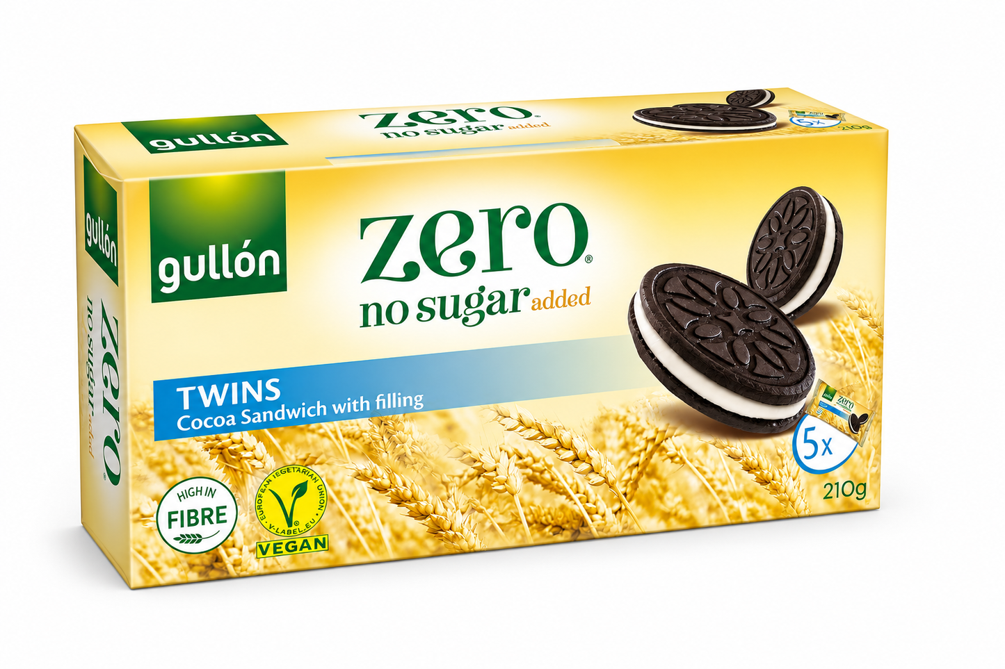 Gullón Zero Twins - Pack of 5  - 210 gm