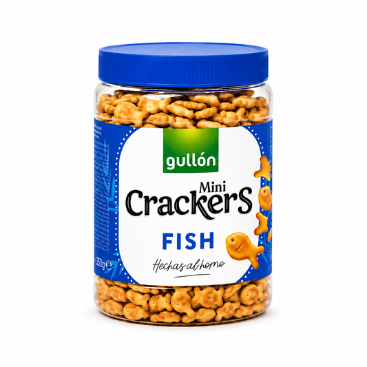 Gullon Mini Fish Crackers - 350 gm