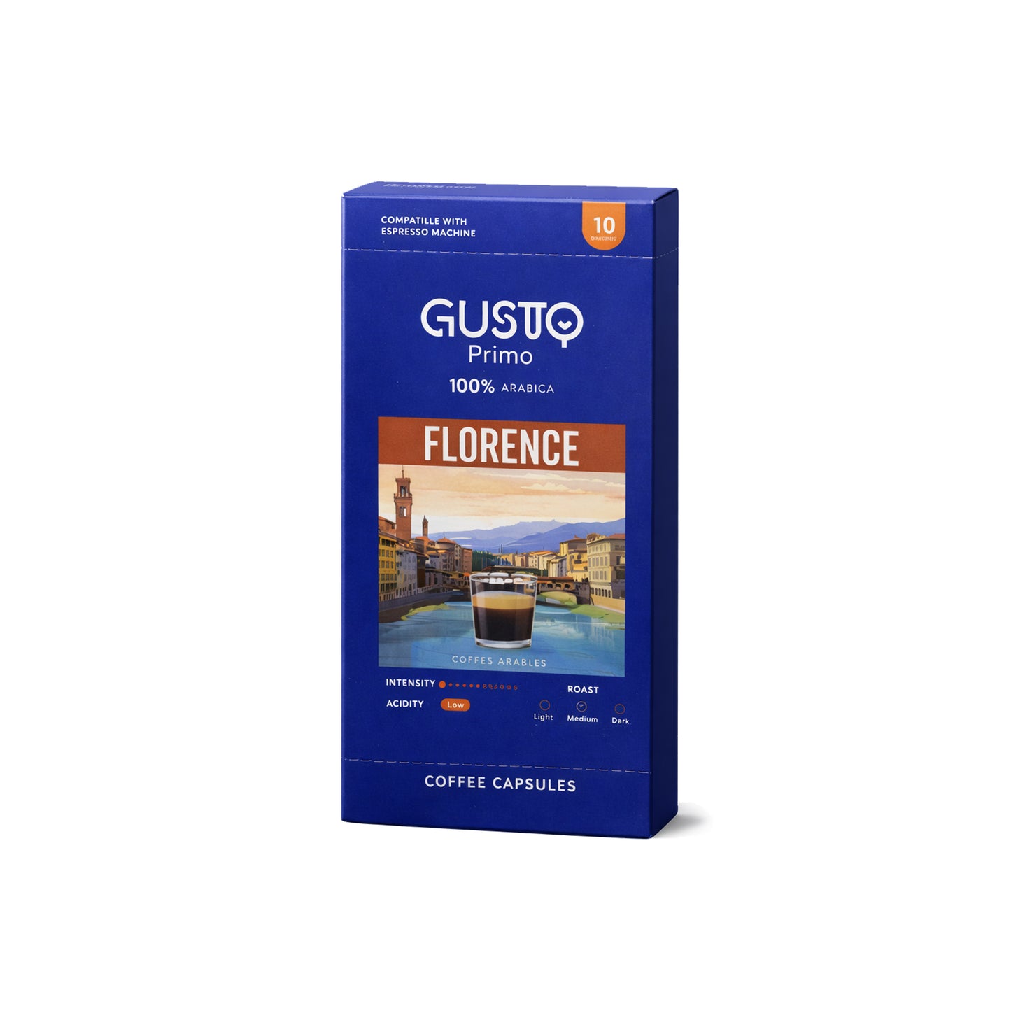 Gusto Primo Florence – Nespresso® Compatible- 10 Capsules