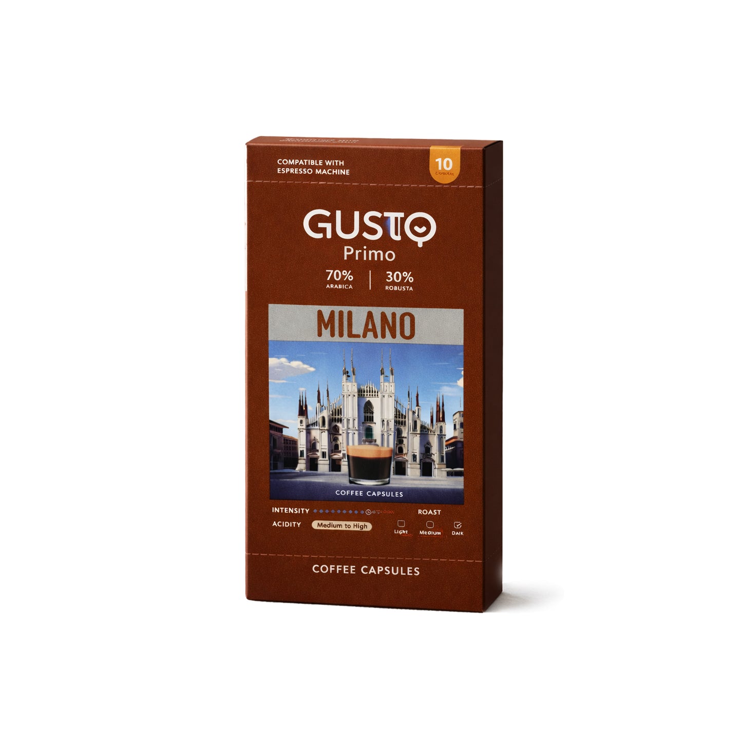 Gusto Primo Milano – Nespresso® Compatible -10 Capsules