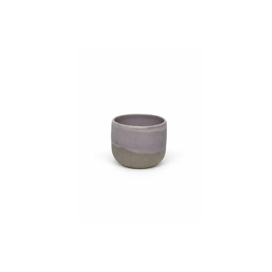 Handmade Pottery Espresso Cup 30 ml | Egyptian Ceramic Coffee Cup - Lavender Stone