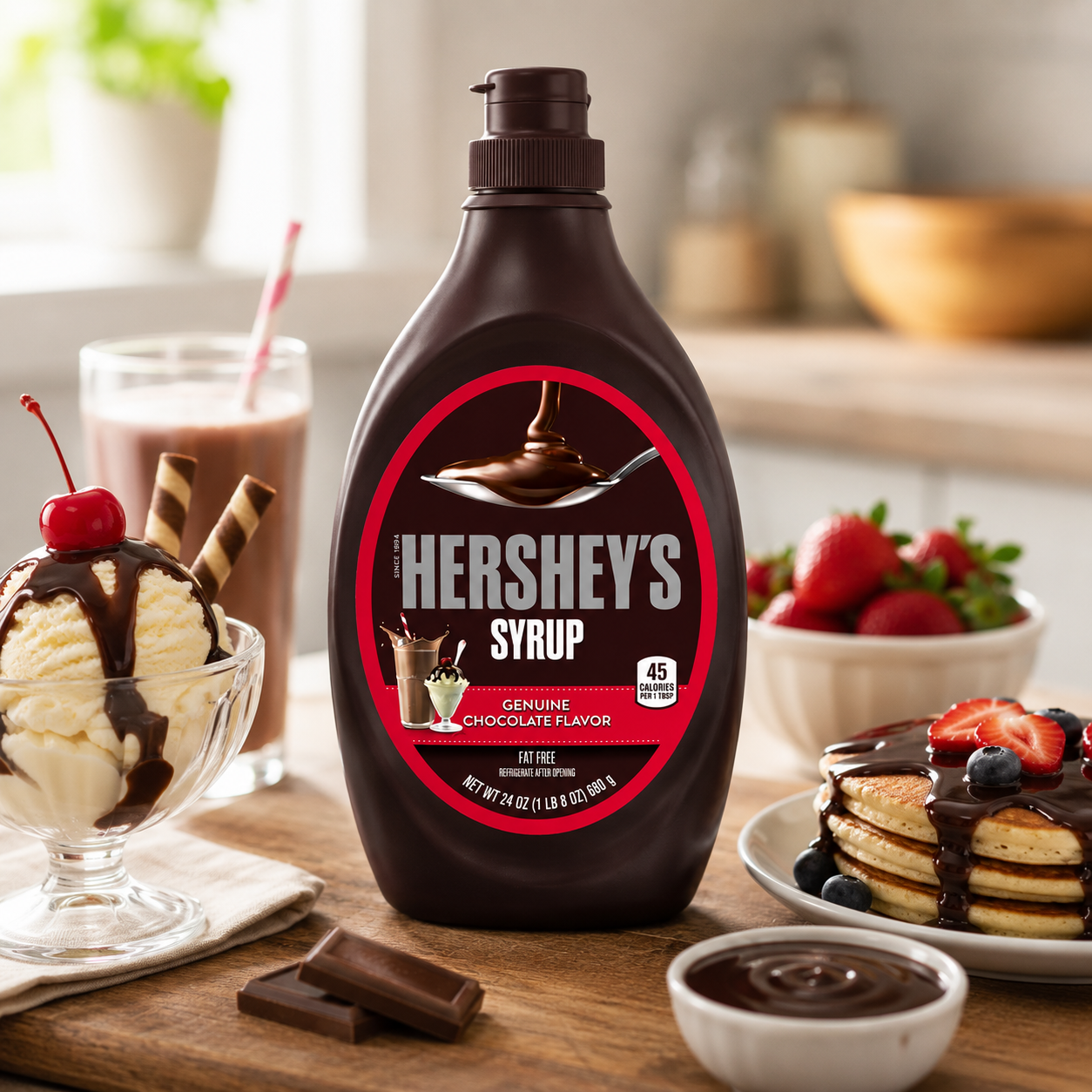 Hershey's Syrup - Genuine Chocolate Flavor - 680 gm