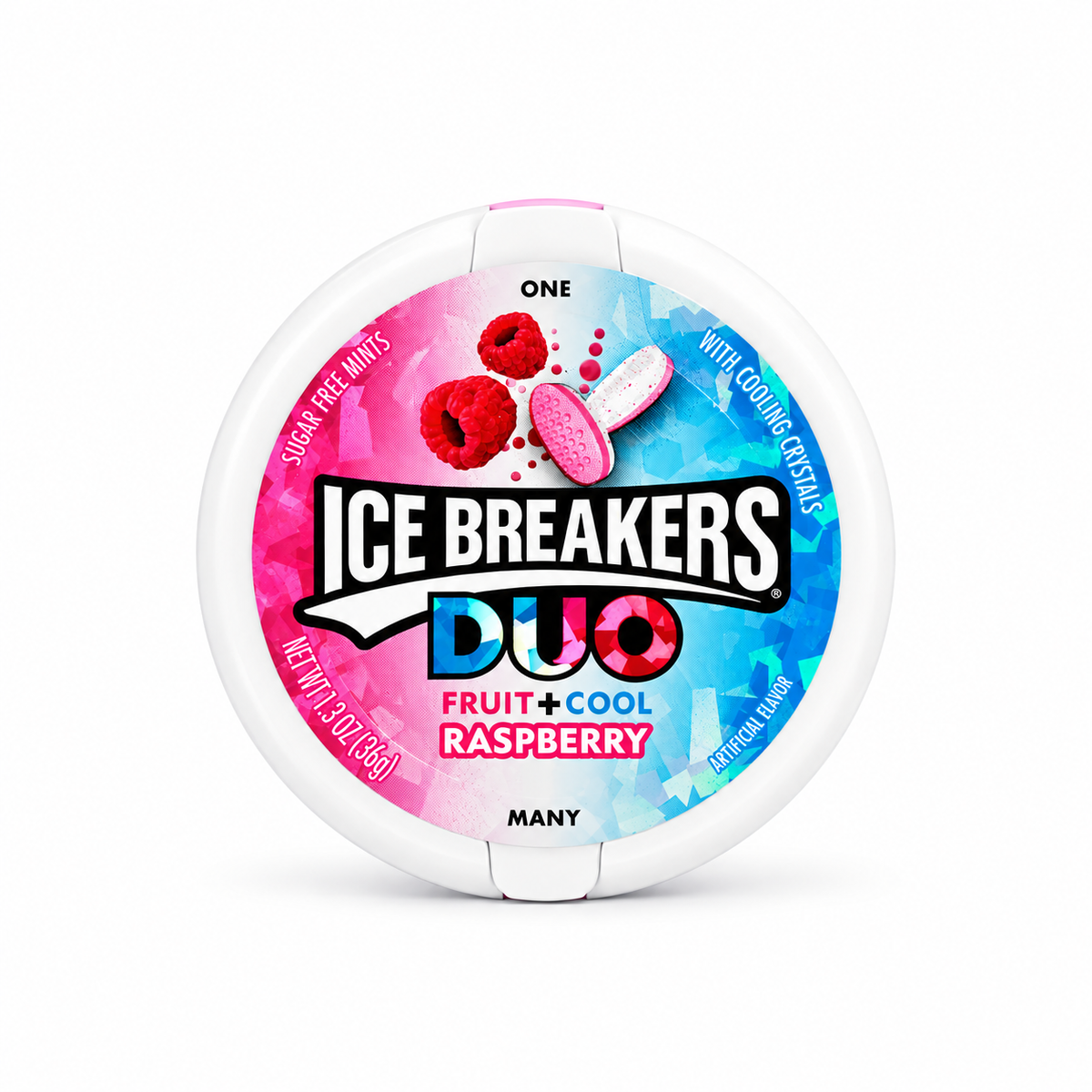 Ice Breakers Duo Raspberry Sufgar free mints - 36 gm