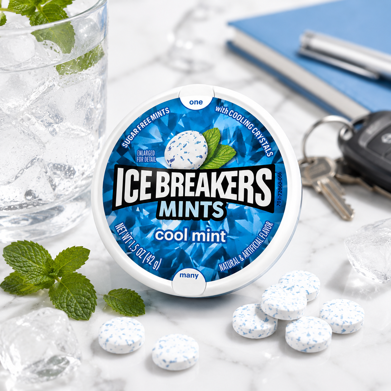 Ice Breakers Mints Cool Mint – Sugar Free Mints - 42 gm