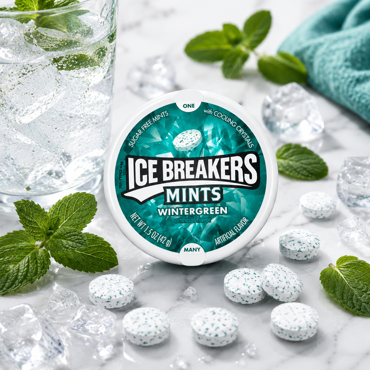 Ice Breakers Mints Wintergreen – Sugar Free Mints - 42 gm