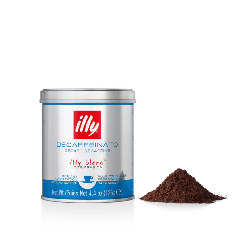 Illy Ground Coffee Espresso - Decaffeinato -125 gm