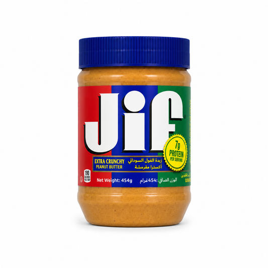 Jif Extra Crunchy Peanut Butter - 454 gm