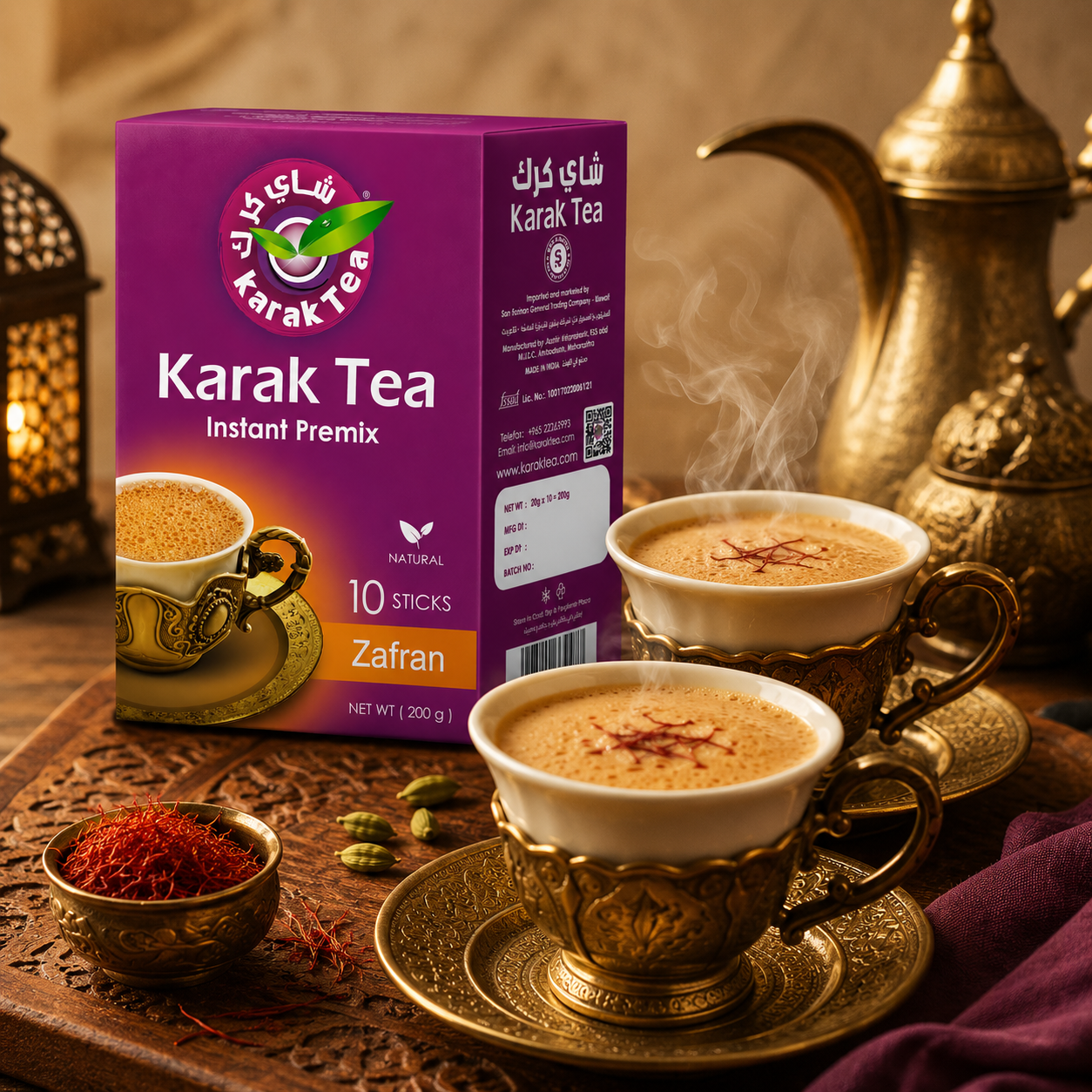 Karak Tea Zafran - 10 Sticks